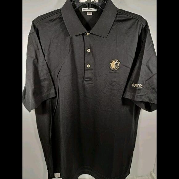 Peter Millar Golf Polo Men's Size Large Blue Shirt Lake Merced GC Embroidered - Picture 1 of 6